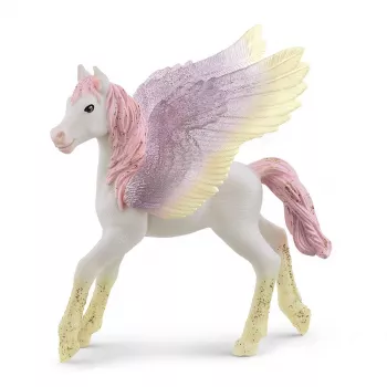 schleich BAYALA Źrebię Pegaza Wschodu Słońca, 5 lat, Jednorożec / Pegaz, Jednorożce i Wróżki, Wielokolorowy, Plastik