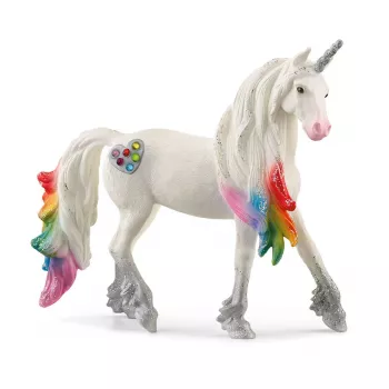 schleich BAYALA Tęczowy Miłosny Ogier Jednorożec, 5 lat, Jednorożec / Pegaz, Jednorożce i Wróżki, Wielokolorowy, Plastik