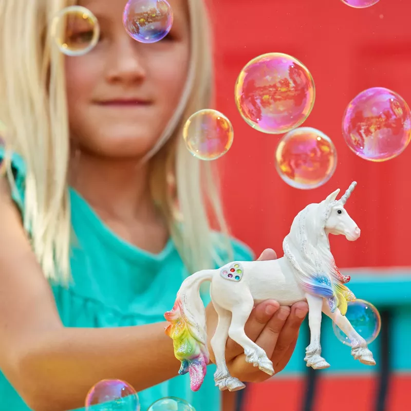 schleich BAYALA Tęczowy Miłosny Ogier Jednorożec, 5 lat, Jednorożec / Pegaz, Jednorożce i Wróżki, Wielokolorowy, Plastik