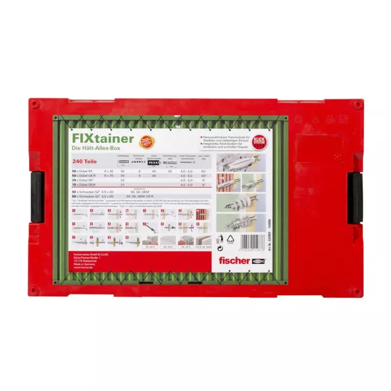 Kołek rozporowy Fischer FIXtainer Hält-Alles-Box 50 szt.