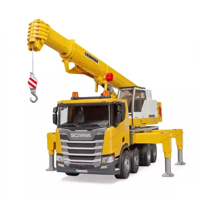 Samochód ciężarowy z dźwigiem BRUDER SCANIA Super 560R Liebherr