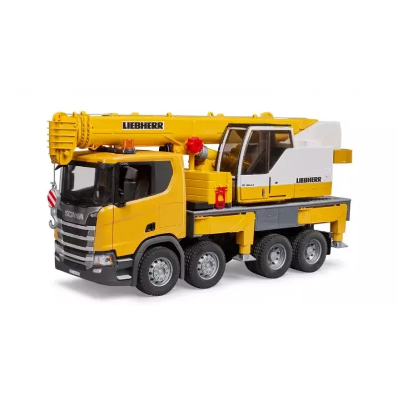 Samochód ciężarowy z dźwigiem BRUDER SCANIA Super 560R Liebherr