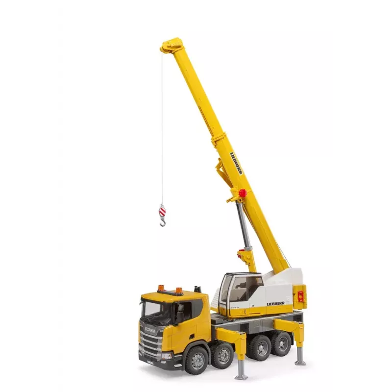Samochód ciężarowy z dźwigiem BRUDER SCANIA Super 560R Liebherr