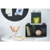 room copenhagen Półka LEGO Brick 8+4 czarna — modułowa półka ścienna z 2 półkami