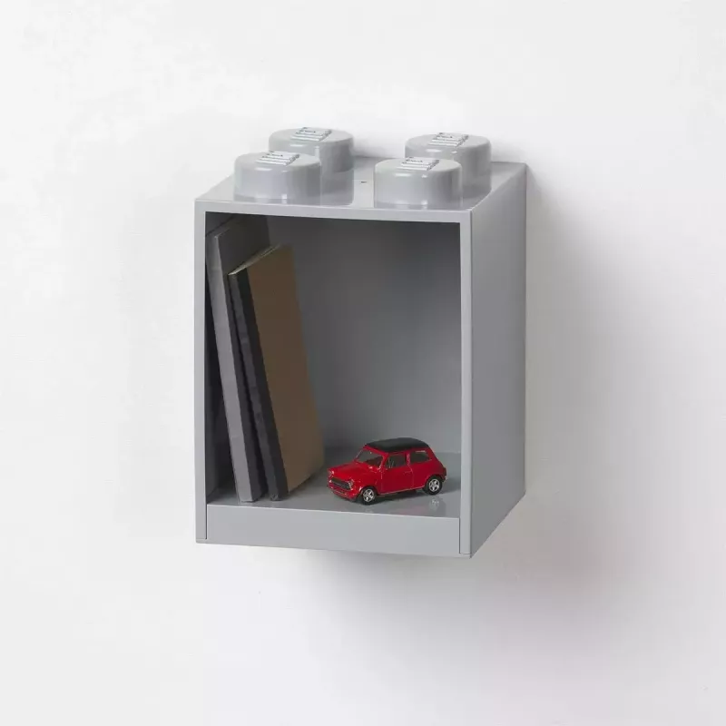Shelf Room Copenhagen LEGO Brick 4-shelf light szary by room copenhagen, model 41141740