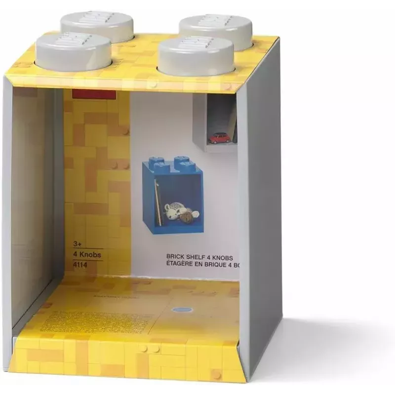 Shelf Room Copenhagen LEGO Brick 4-shelf light szary by room copenhagen, model 41141740