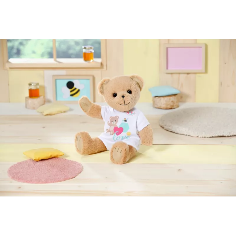 Miś pluszowy BABY born Bear biały od 0 do 12 lat