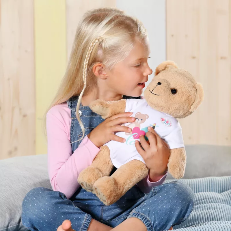 Miś pluszowy BABY born Bear biały od 0 do 12 lat