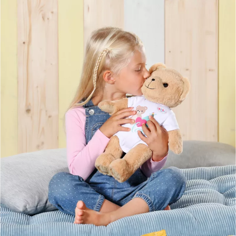 Miś pluszowy BABY born Bear biały od 0 do 12 lat
