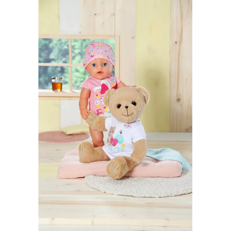 Miś pluszowy BABY born Bear biały od 0 do 12 lat