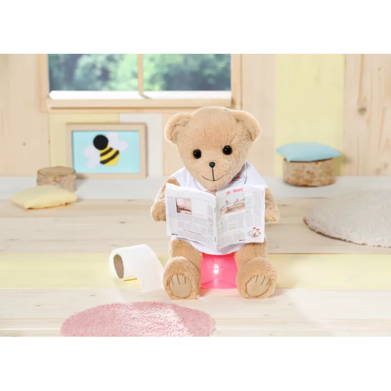 Miś pluszowy BABY born Bear biały od 0 do 12 lat