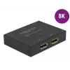 Przełącznik DELOCK DisplayPort 2 - 1 - dwukierunkowy 8K 30 Hz