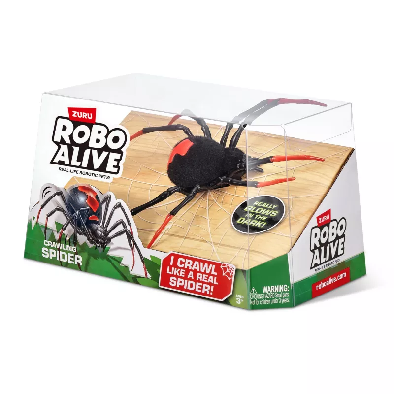 Robo Alive Crawling Spider Glow In the Dark Robotic Toy ZURU
