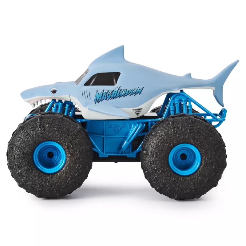 Monster Jam, Oficjalny Megalodon STORM — Zdalnie sterowany monster truck terenowy, skala 1:15