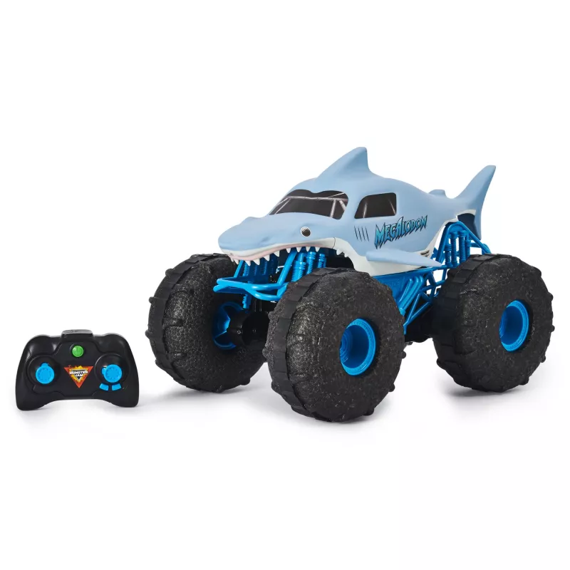 Monster Jam, Oficjalny Megalodon STORM — Zdalnie sterowany monster truck terenowy, skala 1:15