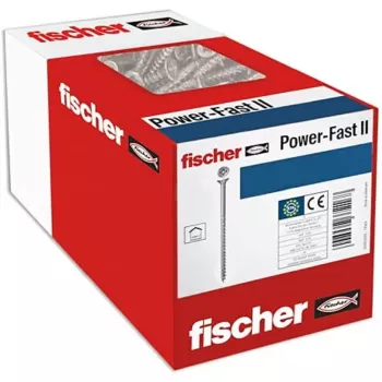 Wkręt Fischer 670501 — wkręt do drewna stalowy 100 mm, średnica 6 mm, gwint 60 mm, opakowanie 25 szt.