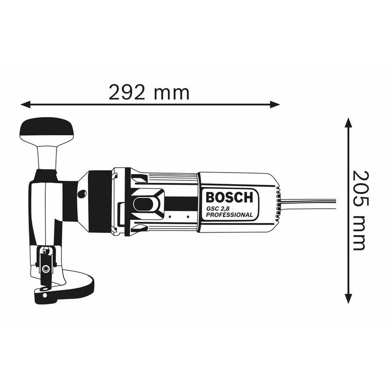 Bosch 0 601 506 103 nożyce elektryczne/nibbler 2400 suwów/min 500 W