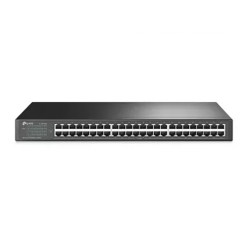 TP-Link 48-portowy 10/100 Mbps przełącznik sieciowy do montażu w szafie, niezarządzalny, Fast Ethernet (10/100), montaż w szafie, 1U