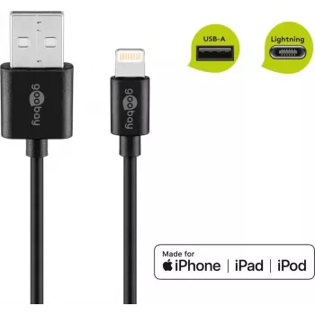 Kabel do ładowania i synchronizacji Goobay Lightning USB 1 m Lightning USB A CE MFi