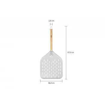 Unold 6881620 łopatka do pizzy Aluminium, Drewno