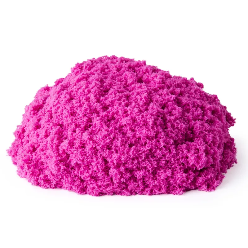 Kinetic Sand, Różowy Piasek do Zabawy 2lb, Propozycje do Wielkanocnego Koszyczka, Formowalne Zabawki Sensoryczne dla Dzieci, Zamykana Torebka (Opakowanie Może Się Różnić)