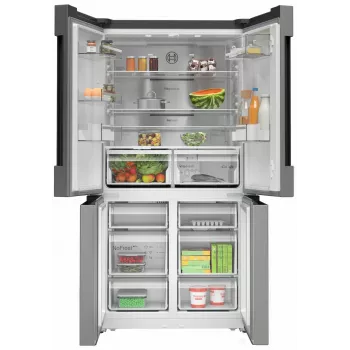 Lodówka side-by-side Bosch Serie 4 KFN96APEA wolnostojąca 605 l stal nierdzewna