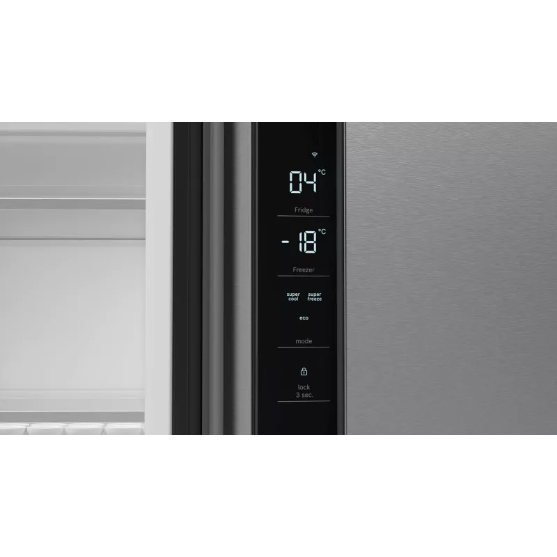Lodówka side-by-side Bosch Serie 4 KFN96APEA wolnostojąca 605 l stal nierdzewna