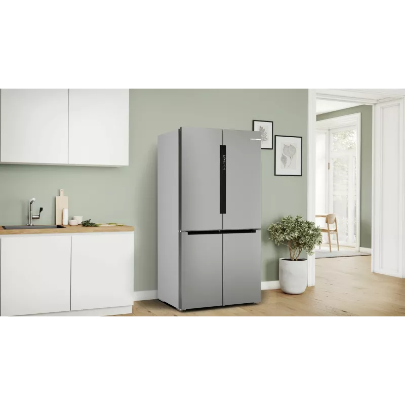 Lodówka side-by-side Bosch Serie 4 KFN96APEA wolnostojąca 605 l stal nierdzewna