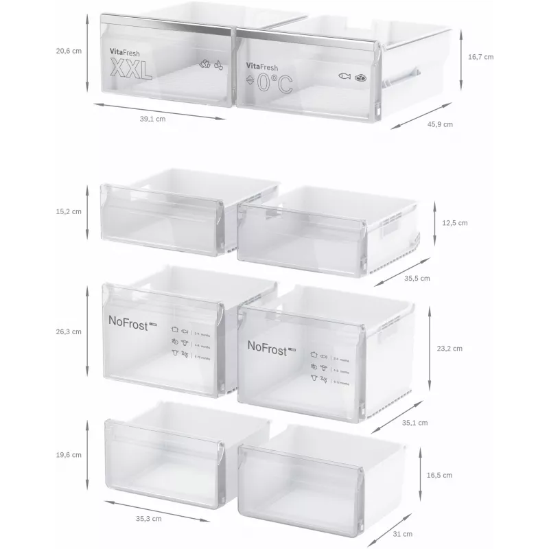 Lodówka side-by-side Bosch Serie 4 KFN96APEA wolnostojąca 605 l stal nierdzewna