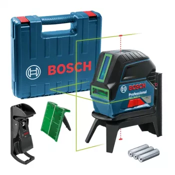 Bosch GCL 2-15 G niwelator liniowo-punktowy 10 m 500-540 nm (< 10 mW)