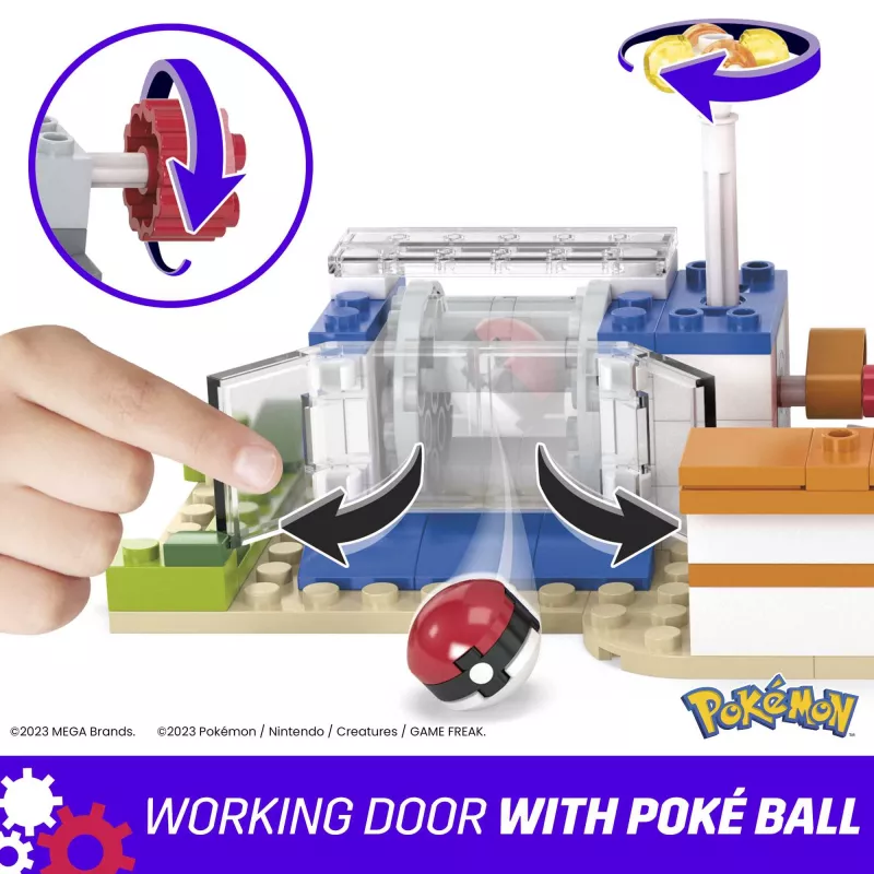 Zestaw klocków MEGA Pokémon, Centrum Leśne (648 elementów) z 4 figurkami akcji