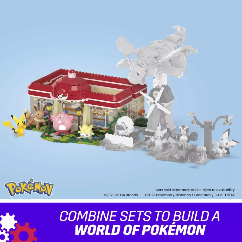 Zestaw klocków MEGA Pokémon, Centrum Leśne (648 elementów) z 4 figurkami akcji