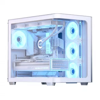 Obudowa PC Aerocool P500C Midi Tower Biała ATX Boczny Zasilacz 3x120mm Wentylatory