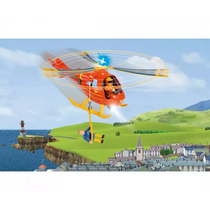 Helicopter Simba Toys 109252510 Fireman Sam pomarańczowy 3+