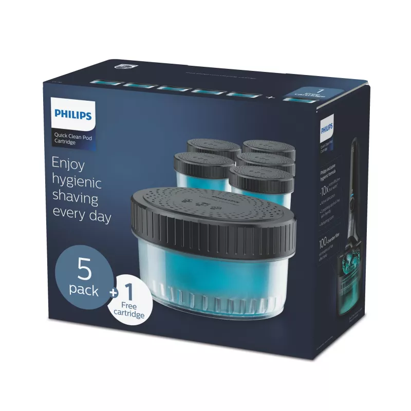 Wkład czyszczący Philips Quick Clean Pod CC16/50 6 szt. do głowic golarek elektrycznych