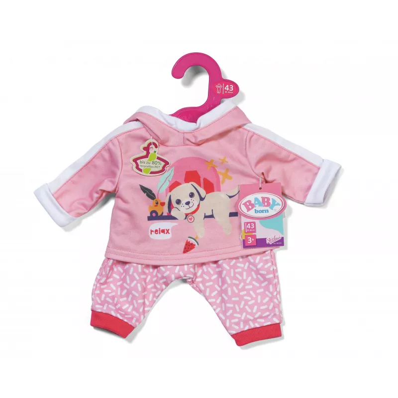 BABY born Różowy Dres 43cm Zestaw Ubranek dla Lalki