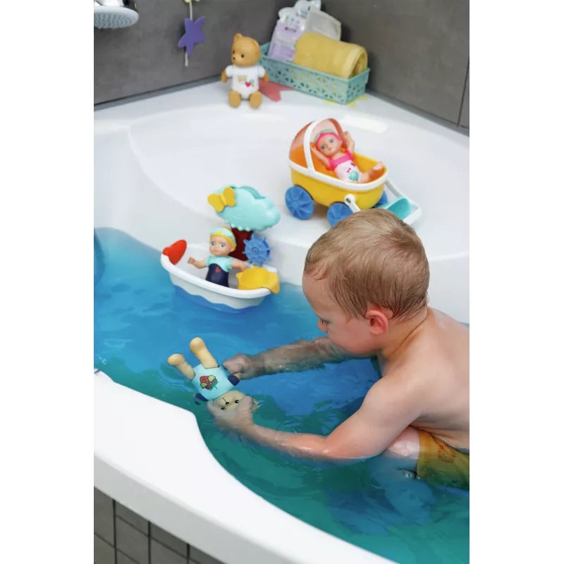 BABY born Splish Splash Wózek z Lalką Emma do Kąpieli Wielokolorowa