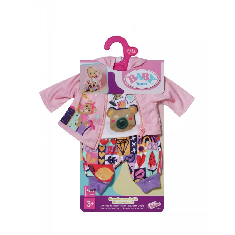 BABY born Newborn Outfit 43cm Zestaw ubranek dla lalki