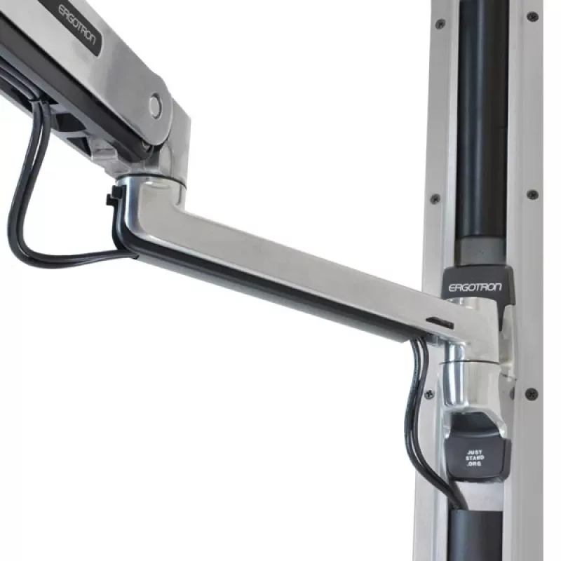 ERGOTRON Lx Sit-stand Wall Mount LCD Arm (polished Aluminum)