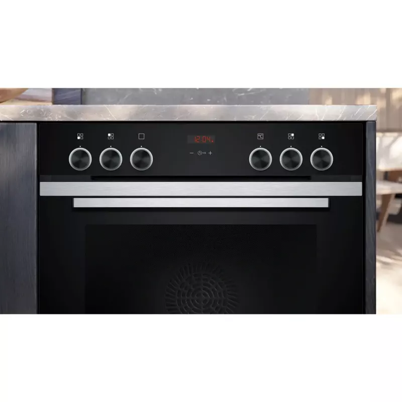 Zestaw do zabudowy Siemens EQ311KA1ZM — Płyta ceramiczna (4 pola grzejne), Piekarnik elektryczny 71 L, Powierzchnia szklano-ceramiczna