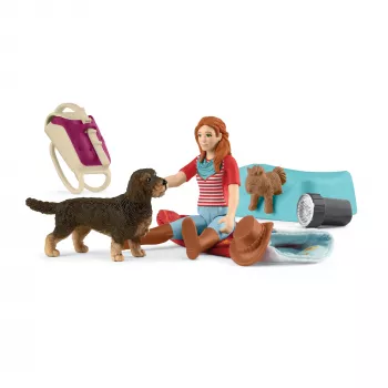 schleich HORSE CLUB Sleepover Playset z Hannah, Zwierzę, Konie, Zestawy kieszonkowe, 5 lat, Wielokolorowy