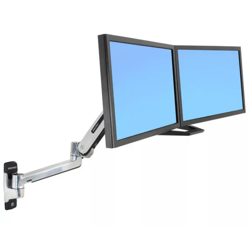 ERGOTRON Lx Hd Sit-stand Wall Mount LCD Arm (polished Aluminum)