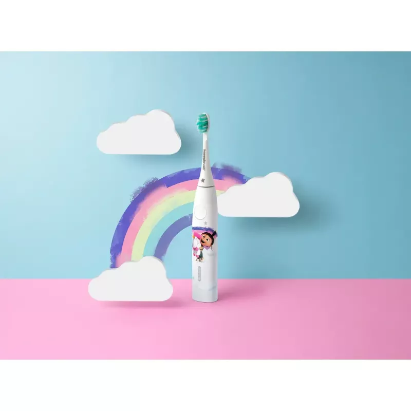 Elektryczna szczoteczka do zębów Happybrush ECO VIBE KIDS Agnes + 3 końcówki wymienne