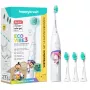 Elektryczna szczoteczka do zębów Happybrush ECO VIBE KIDS Agnes + 3 końcówki wymienne