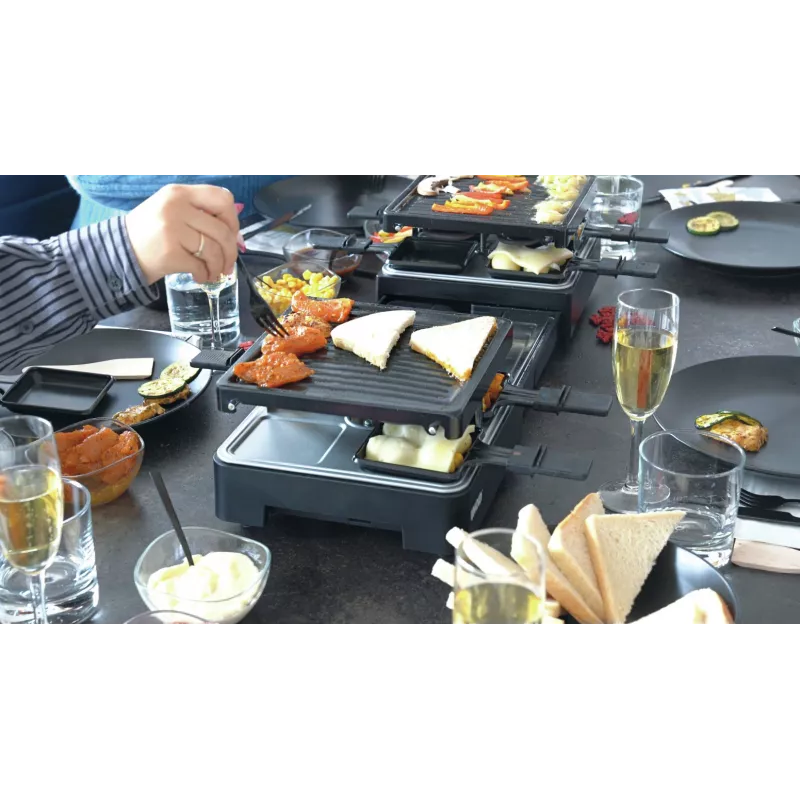 Unold 48755 grill raclette 8 osobowy 1300 W Czarny