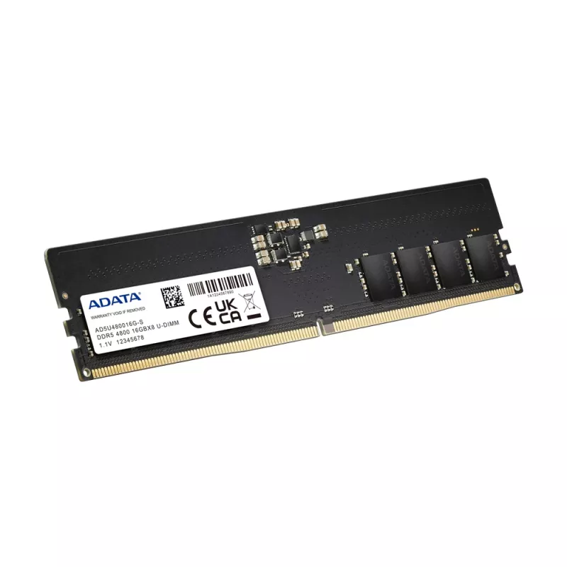DIMM 32 GB DDR5-4800 (2x 16 GB) Dual-Kit, Arbeitsspeicher schwarz, AD5U480016G-DT, Premier