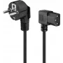 Kabel IEC kątowy Goobay 5m czarny, wtyczka zasilająca typ F IEC C13