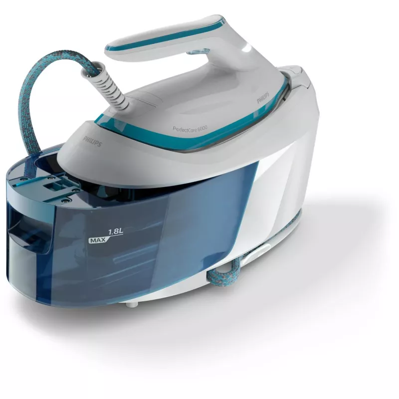 Stacja parowa Philips PSG6022/20 2400 W 1,8 l Stopa SteamGlide Plus Niebieski, Biały