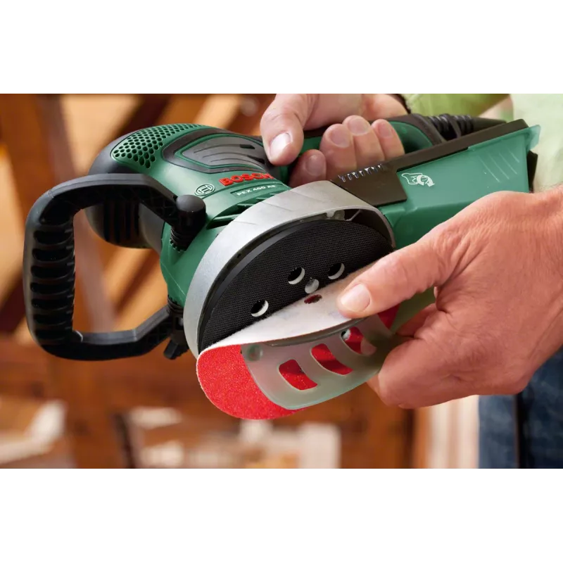 Bosch PEX 400 AE szlifierka mimośrodowa, losowa orbitalna, Velcro, zielona, Węgry, 4000 OPM, 26000 OPM