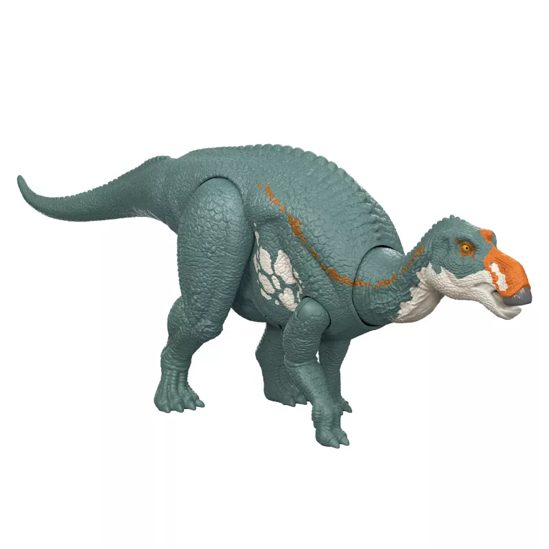 Jurassic World Rebirth Wild Roar Maiasaura Zabawka Dinozaur, Atak Chwytania i Dźwięk Sterowane Ogonem